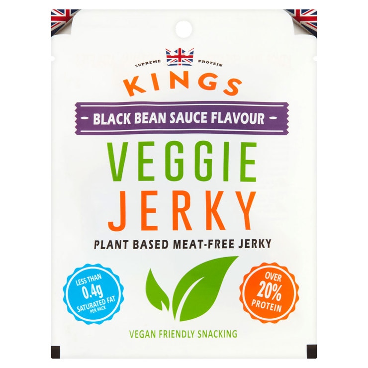 Front on shot of 1 pack veggie jerky Front on shot of 1 pack veggie jerky