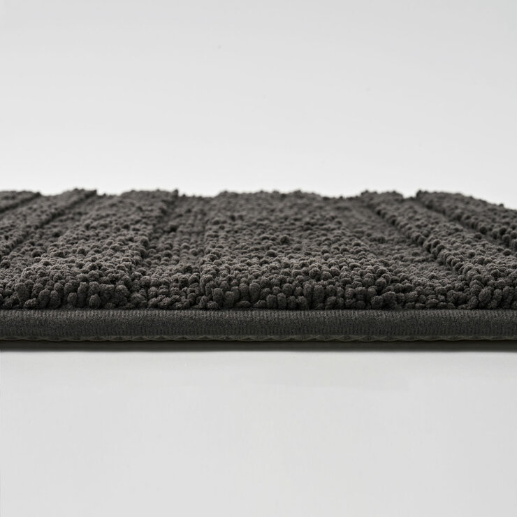 Evergrace Home Chenille Memory Foam Bath Mat in Grey, 61 x 91 cm