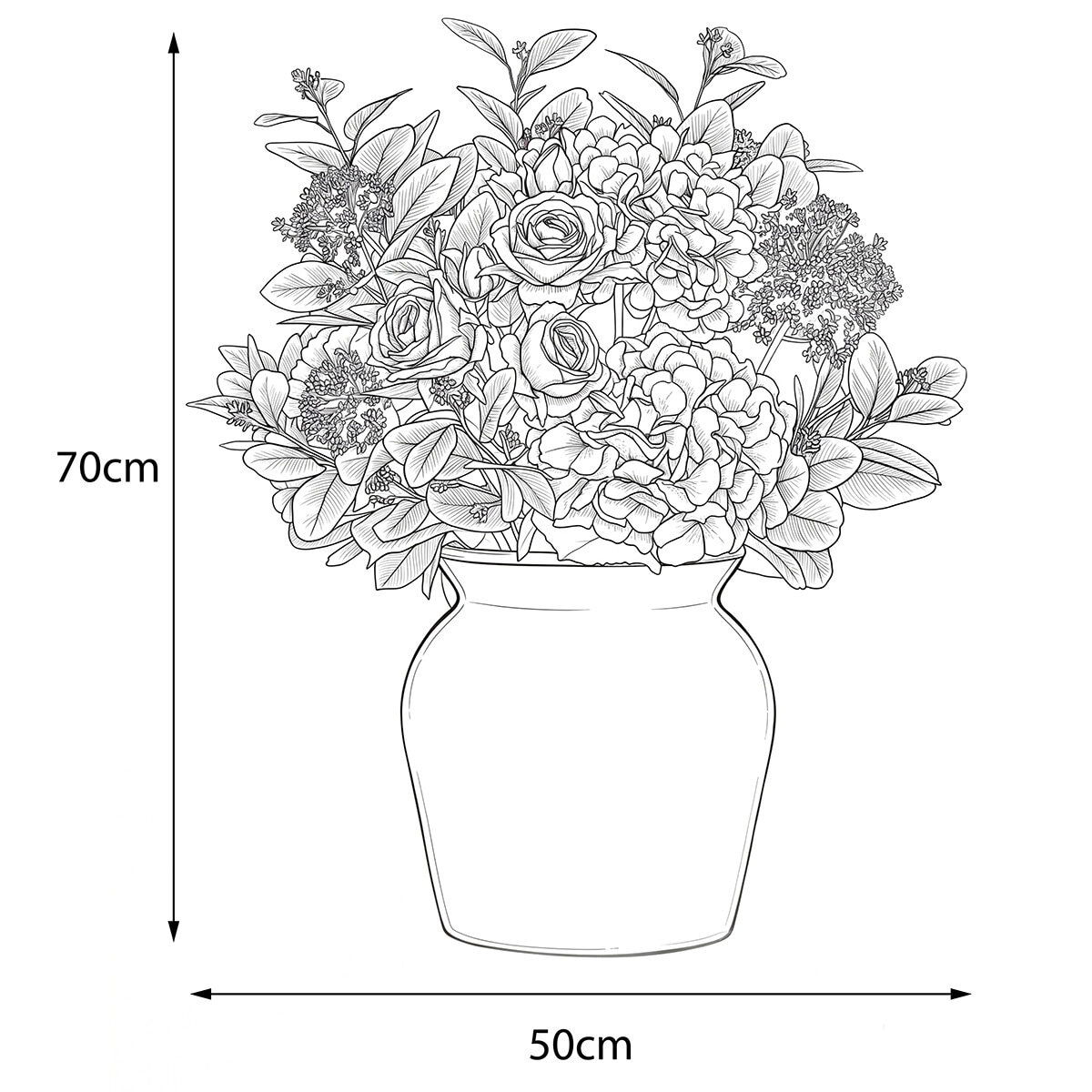 Summer Bouquet_Dimensions Summer Bouquet_Dimensions
