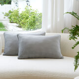 Velvet Oblong Cushion, 2 pack 