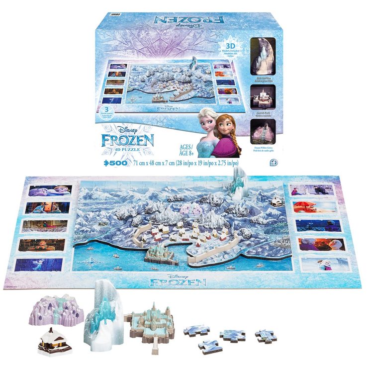 4D Cityscape Frozen Arendell 4D Puzzle 500 Pieces (8+ Years) Costco UK