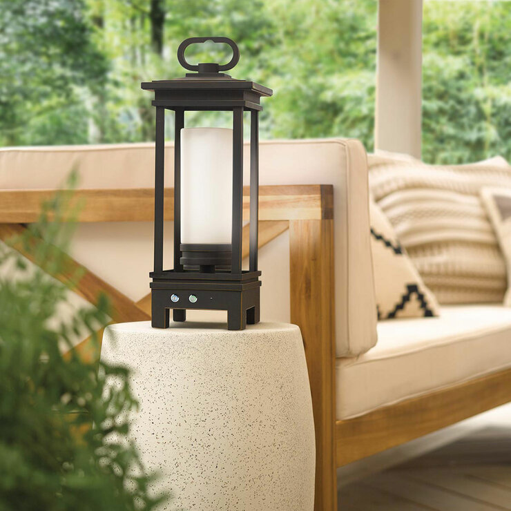 Kichler South Hope Portable Bluetooth Speaker Lantern - Rubbed Bronze