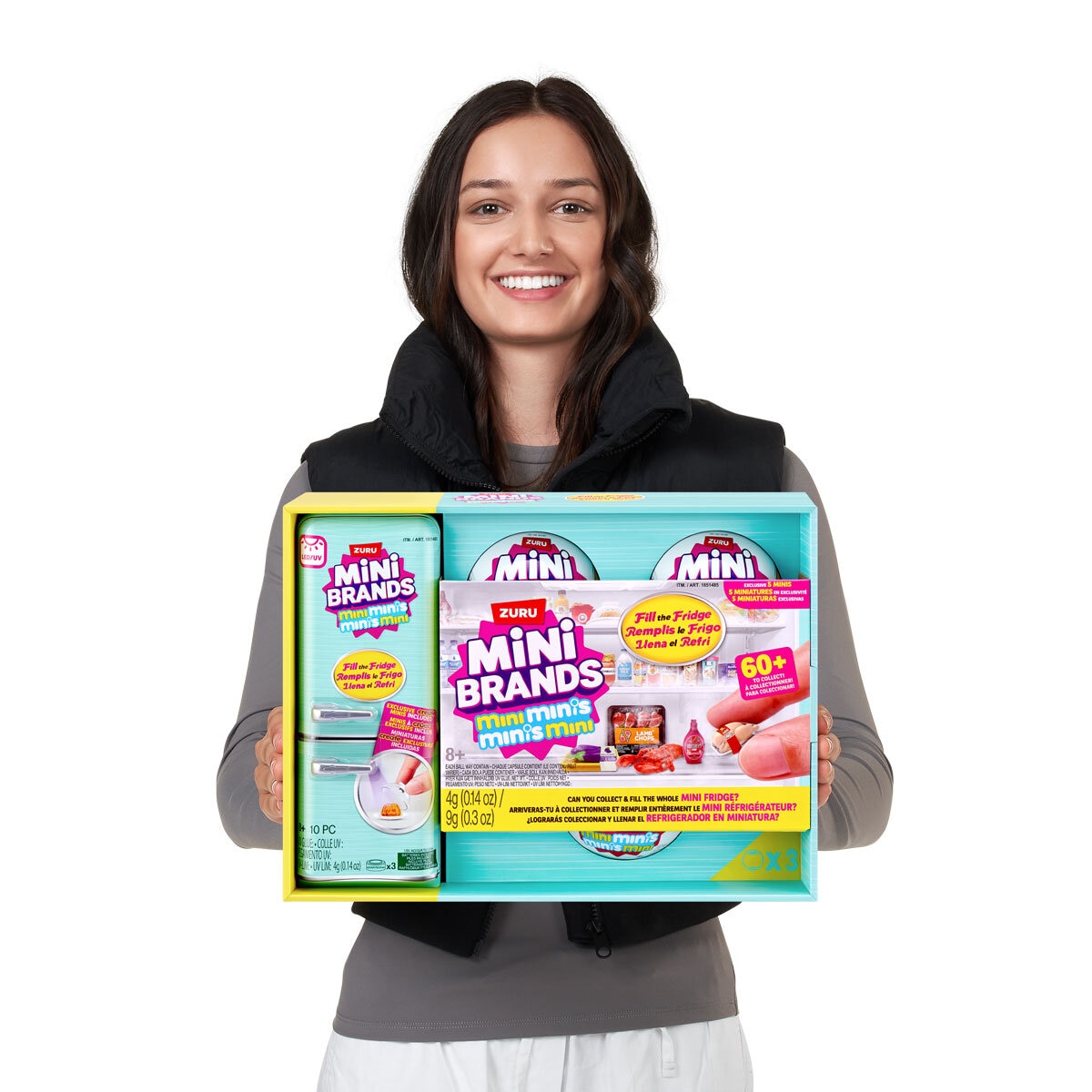 Mini Brands Fill the Fridge S1 Playset with 3 Capsules (8+ Years)