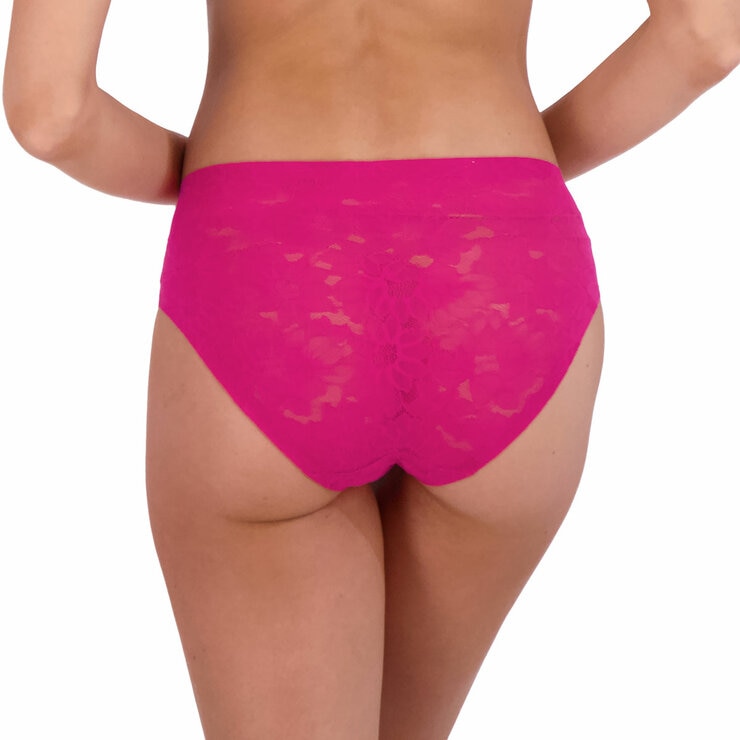 Steve Madden Ladies Lace Brief 5 Pack in Pink, Extra Large