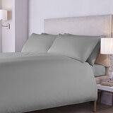 Boutique Living 800 thread count Egyptian cotton  six piece bedding set in silver with sateen stripe