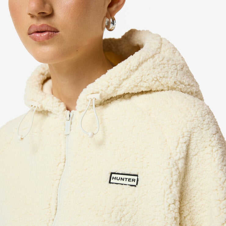 Hunter Women's Highland Hooded Fleece in Ivory Hunter Women's Highland Hooded Fleece in Ivory