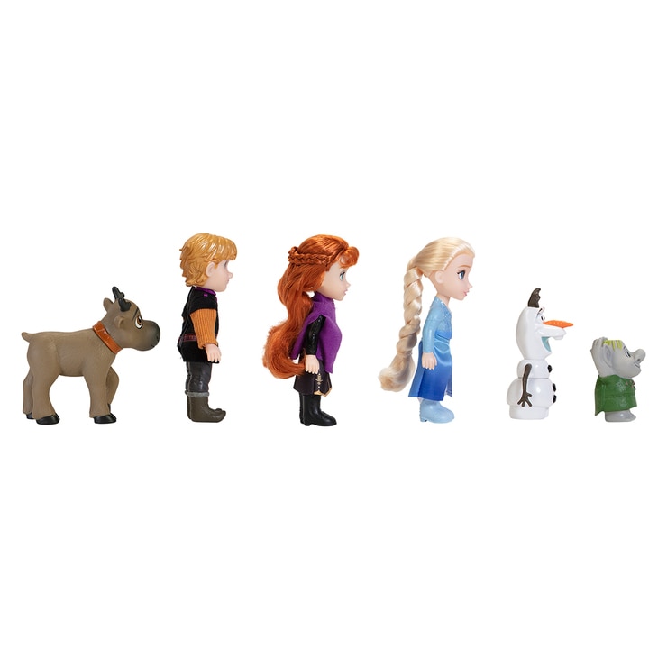 Frozen dolls on white background Frozen dolls on white background