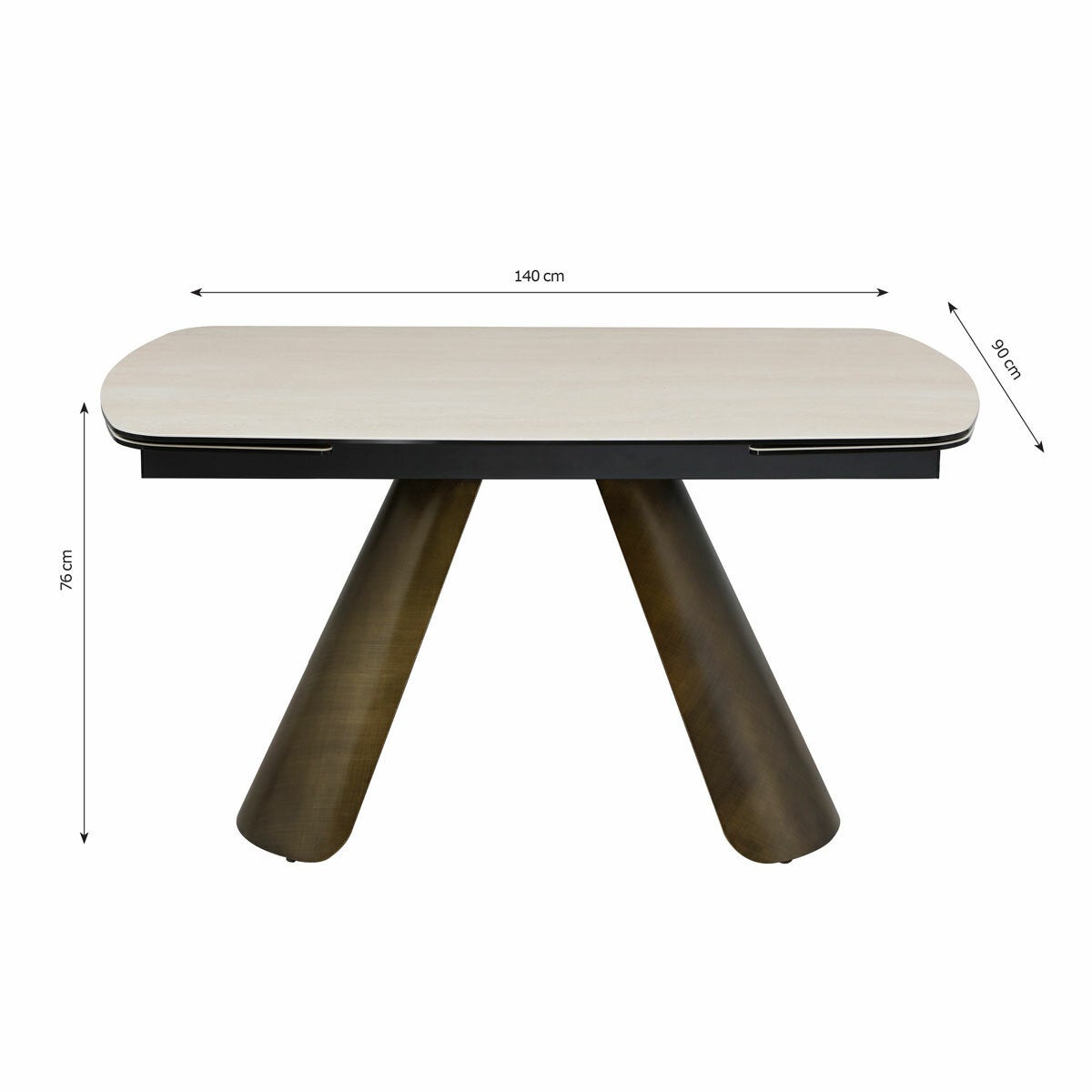 Albania Ceramic Extending Dining Table + 6 Grey Chairs, Seats 6-8 Albania Ceramic Extending Dining Table + 6 Grey Chairs, Seats 6-8