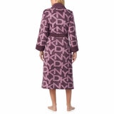 DKNY Shawl Collar Long Plush Robe
