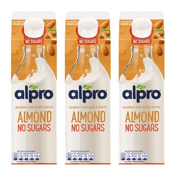 Alpro Almond No Sugars, 3 x 1L