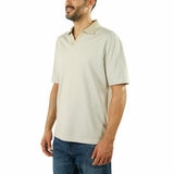 Jachs Mens Lightweight Knit Oxford Polo Shirt in Khaki
