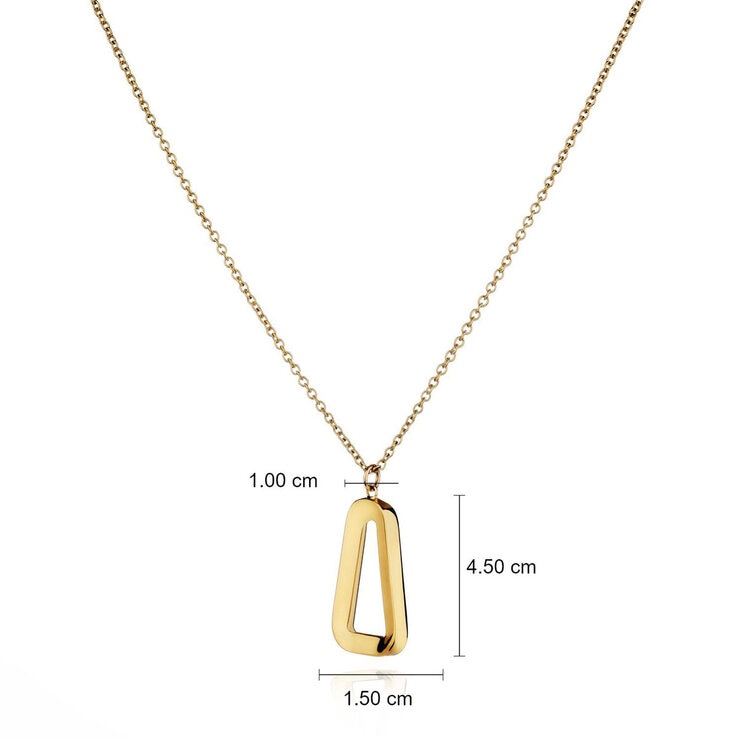 14ct Yellow Gold Triangular Pendant