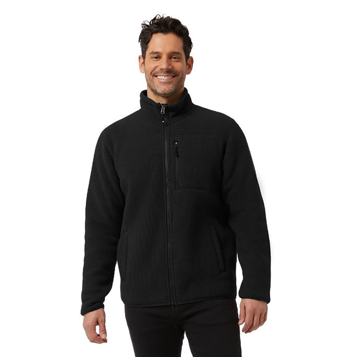 32 Degree Men's Sherpa Fleece Jacket in Black | Costco UK