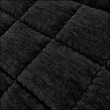 Safdie Crushed Velvet Black Throw , 234 x 244 cm