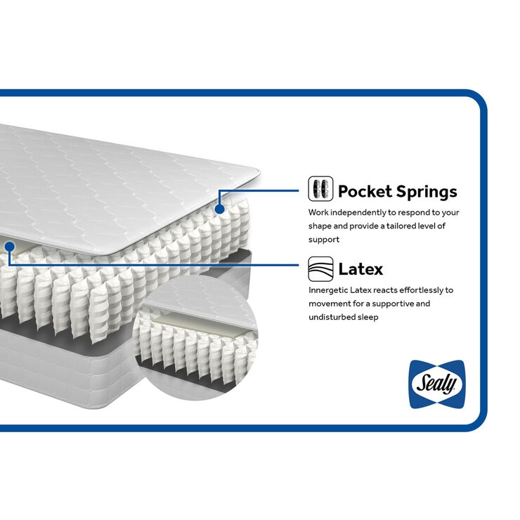 Sealy Prestige 1400 Pocket Latex Mattress, King Size Costco UK