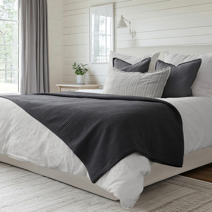 Safdie Cotton Blend Jersey Blanket In 4 Colours, 224 x 234 cm Safdie Cotton Blend Jersey Blanket In 4 Colours, 224 x 234 cm