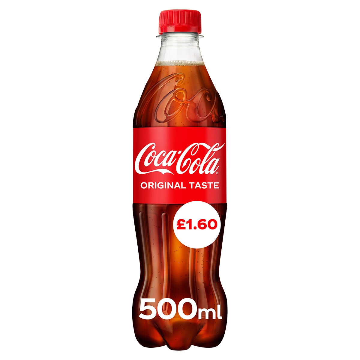 Coca Cola PMP £1.60, 500ml