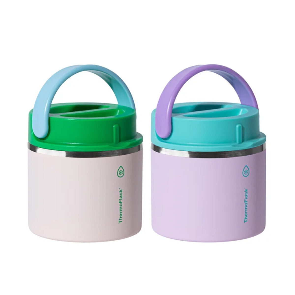 ThermoFlask Food Jars 591ml, 2 Pack in Opal Breeze & Dreamy Orchid