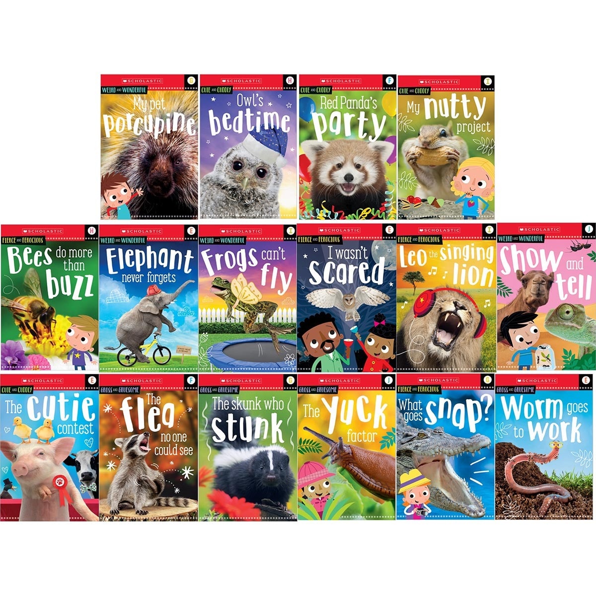 Scholastic 16 Readers Box Assortment, Animal Antics, Year 2 Ages 6-7