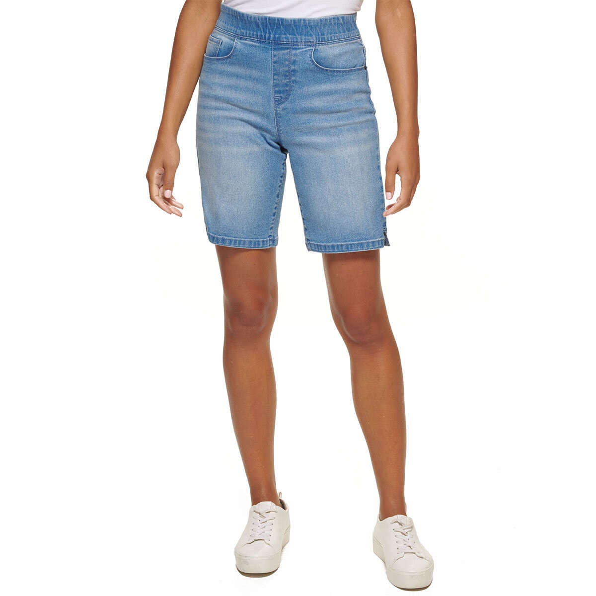 DKNY Women's Pull On Short in Light Wash Costco UK