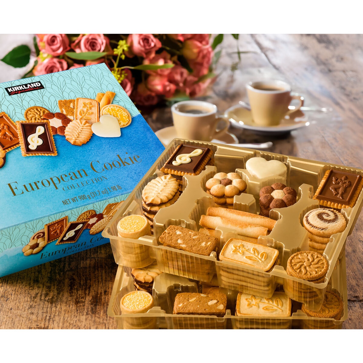 Open Box of Cookies on a Table