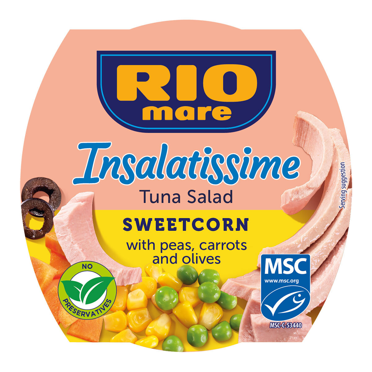 Rio Mare Insalatissime Sweetcorn & Tuna Salad, 4 x 160g