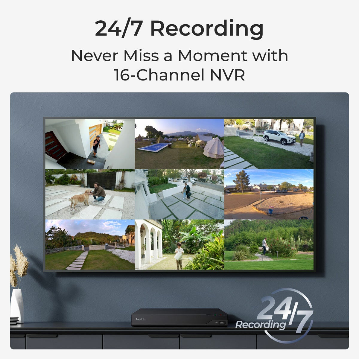 Reolink 12MP (4K+) UHD NVR PoE 16 x Channel / 16 x Turret Cameras with 4TB HDD Reolink 12MP (4K+) UHD NVR PoE 16 x Channel / 16 x Turret Cameras with 4TB HDD