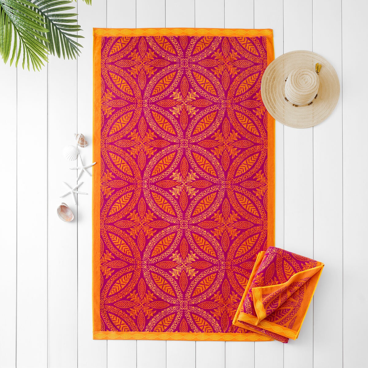 Oversized 100% Cotton Beach Towel, in 4 Designs