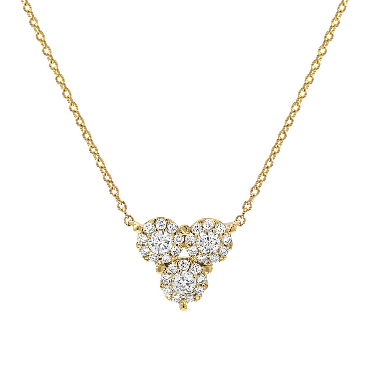 0.48ctw Round Brilliant Cut Diamond Pendant, 18ct Yellow Gold Costco UK