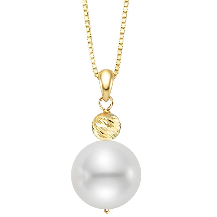 9 5 10mm Cultured Freshwater White Pearl Pendant 18ct Yellow Gold Costco Uk - White Gold Pendant Costco 9 5 10mm Cultured Freshwater White Pearl Pendant 18ct Yellow Gold Costco Uk - White Gold Pendant Costco