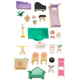 KidKraft Rosewood Mansion Dollshouse + 24 Pieces of Furniture With EZ Kraft Assembly (3+ Years)