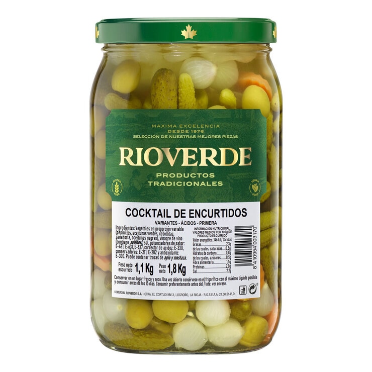 Rioverde Olive & Pickle Mix, 1.8kg Rioverde Olive & Pickle Mix, 1.8kg