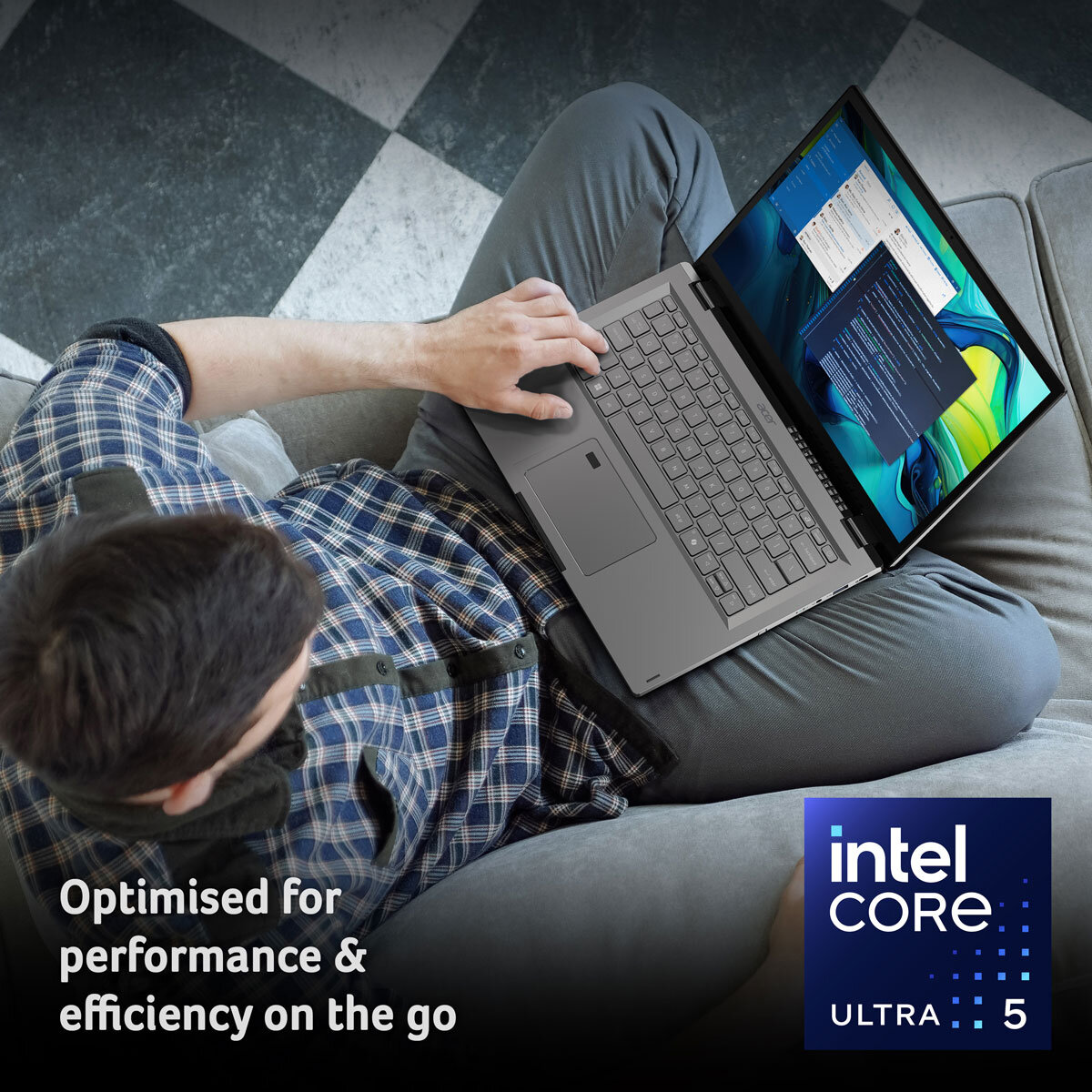 Acer Aspire Spin, Intel Core Ultra 5, 16GB RAM, 1TB SSD, 14 Inch Converitble 2in1 Laptop, NX.J3JEK.003