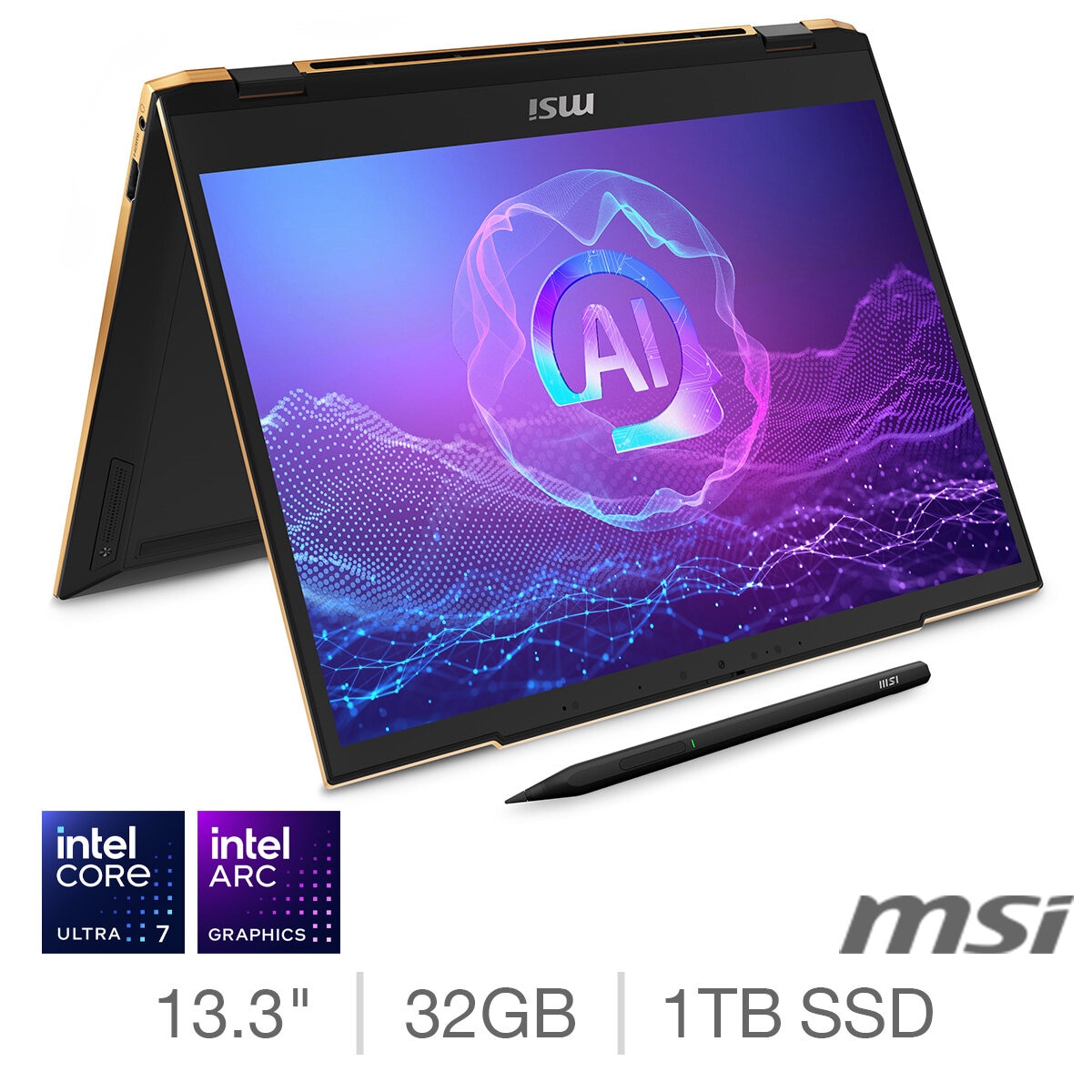 Buy MSI Summit,Intel Core Ultra 7, 32GB RAM, 1TB SSD, 16 Inch Laptop, 9S7-13P411-069 at costco.co.uk Buy MSI Summit,Intel Core Ultra 7, 32GB RAM, 1TB SSD, 16 Inch Laptop, 9S7-13P411-069 at costco.co.uk