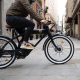 Rayvolt Clubman E-Bike with Lights, Leather Bag, Set Up Assistance and First Year Inspection in Shadow Black