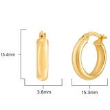 14ct Yellow Gold Classic Hinged Hoop Earrings 14ct Yellow Gold Classic Hinged Hoop Earrings