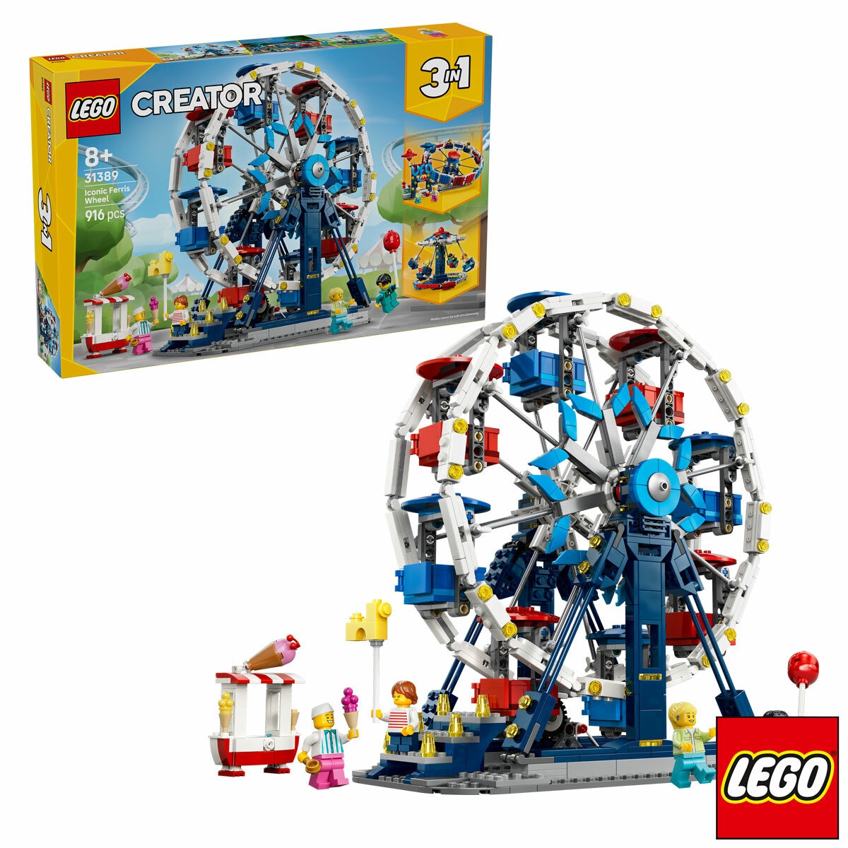 LEGO Creator 3-in-1 Iconic Ferris Wheel - Model 31389 (8+ Years) LEGO Creator 3-in-1 Iconic Ferris Wheel - Model 31389 (8+ Years)