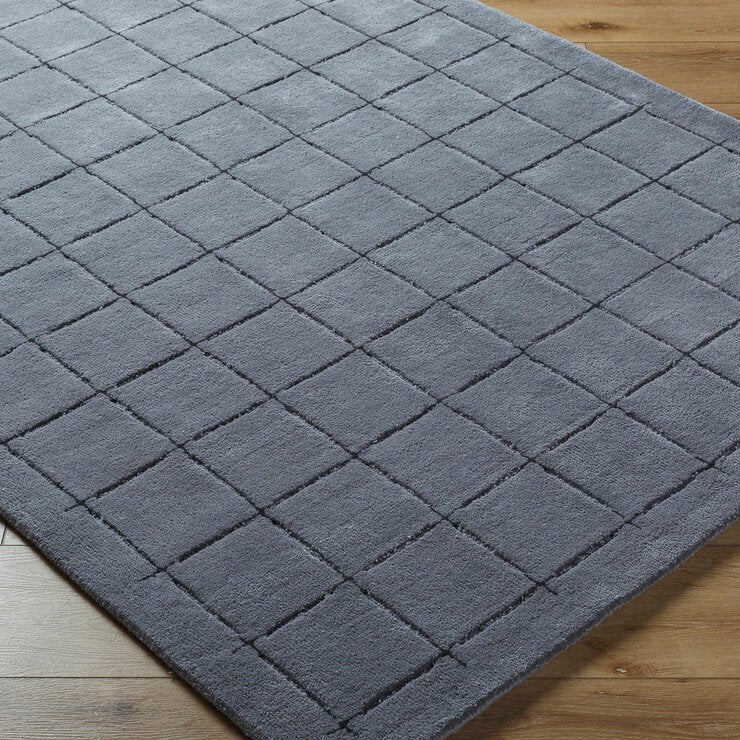 Livabliss Brook Grey Wool Rug, In 2 Sizes Livabliss Brook Grey Wool Rug, In 2 Sizes