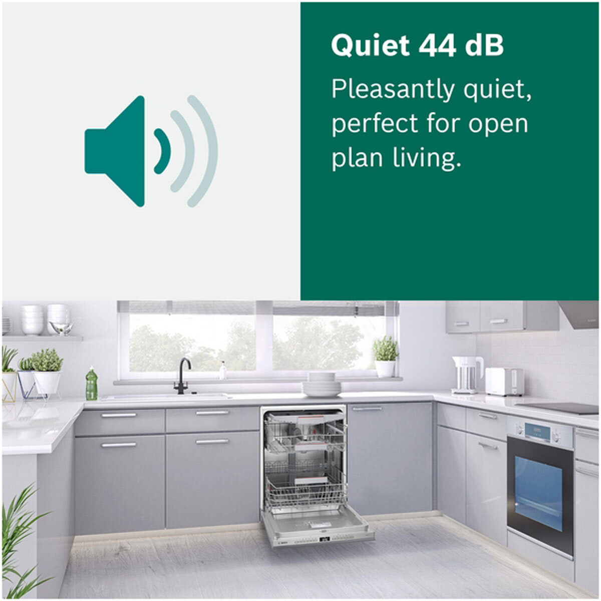 Bosch SMV6ZCX10G Fully Integrated, 14 Place Setting Dishwasher, C Rated