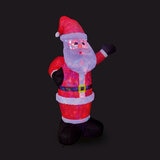 2.4m Plush Santa Inflatable with LEDs