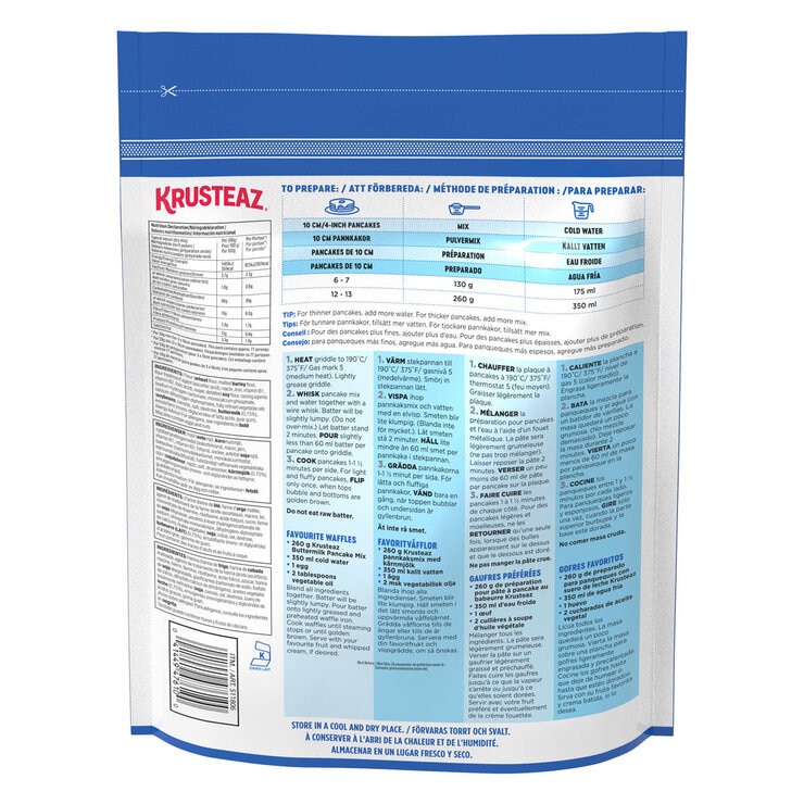 Krusteaz Buttermilk Pancake Mix, 4.53kg