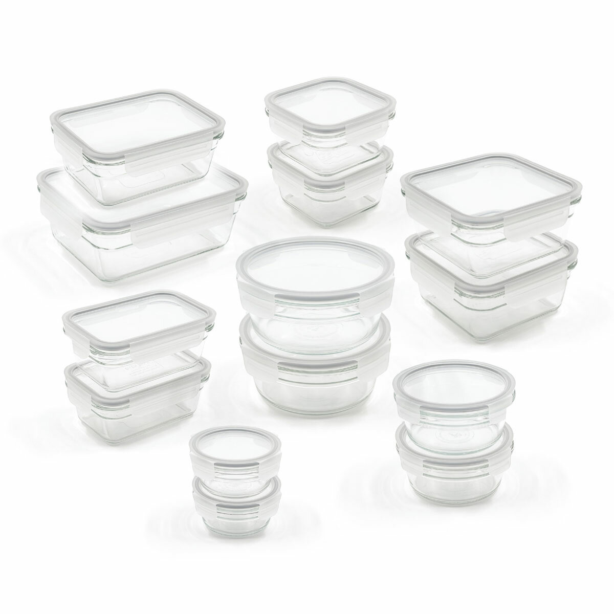 Glasslock Food Storage Set, 28 Piece