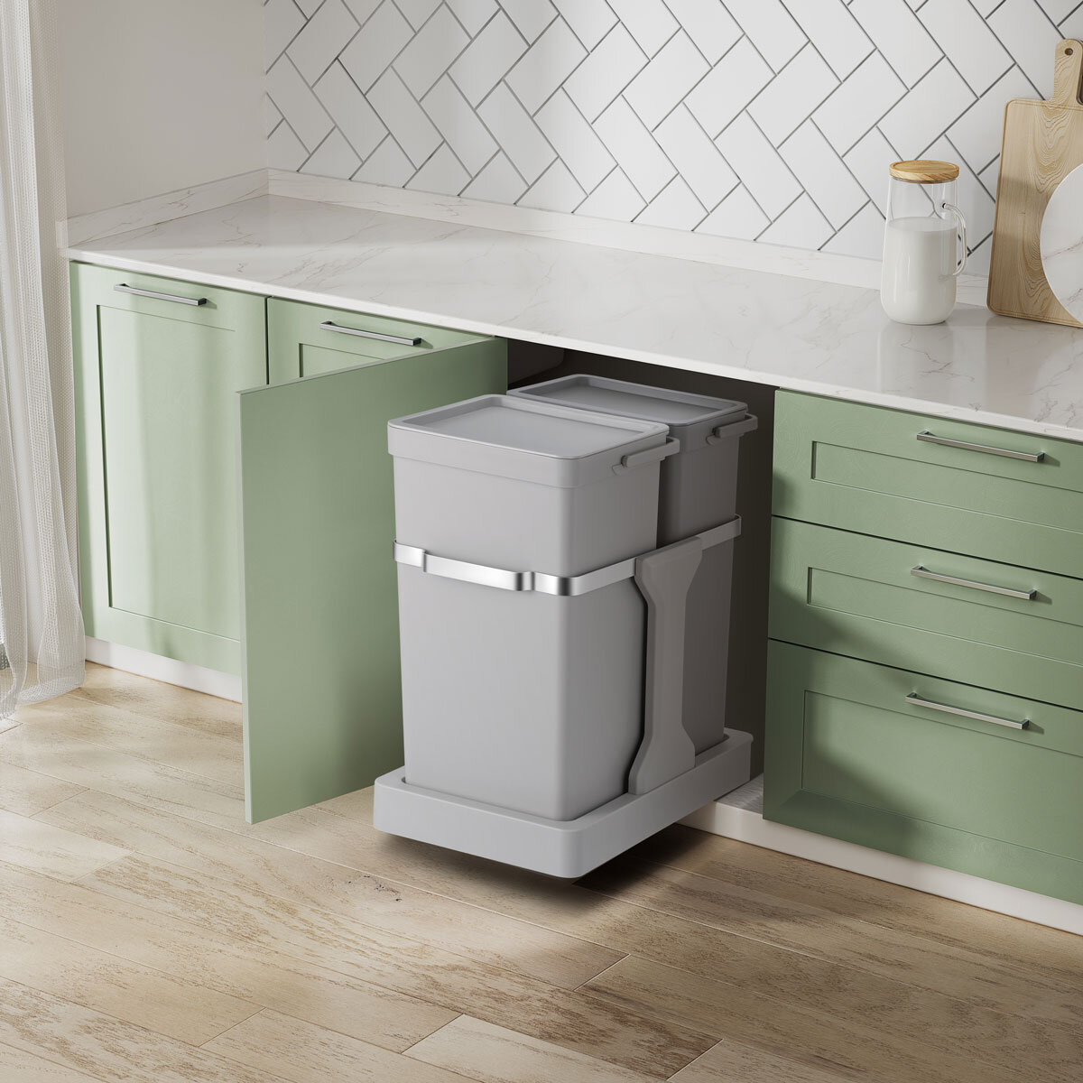 EKO Deco Duo Pull out Recycling Bin 20+15L at costco.co.uk
