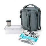 Titan Expandable Lunchbox with Ice Walls in Grey
