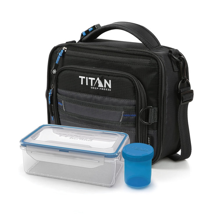 Titan Deep Freeze® Expandable Lunch Box with 2 Ice Walls® in Black Costco UK