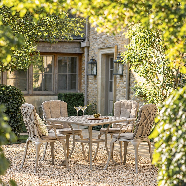 Bramblecrest Milan 5 Piece Dining Set in Stone Bramblecrest Milan 5 Piece Dining Set in Stone
