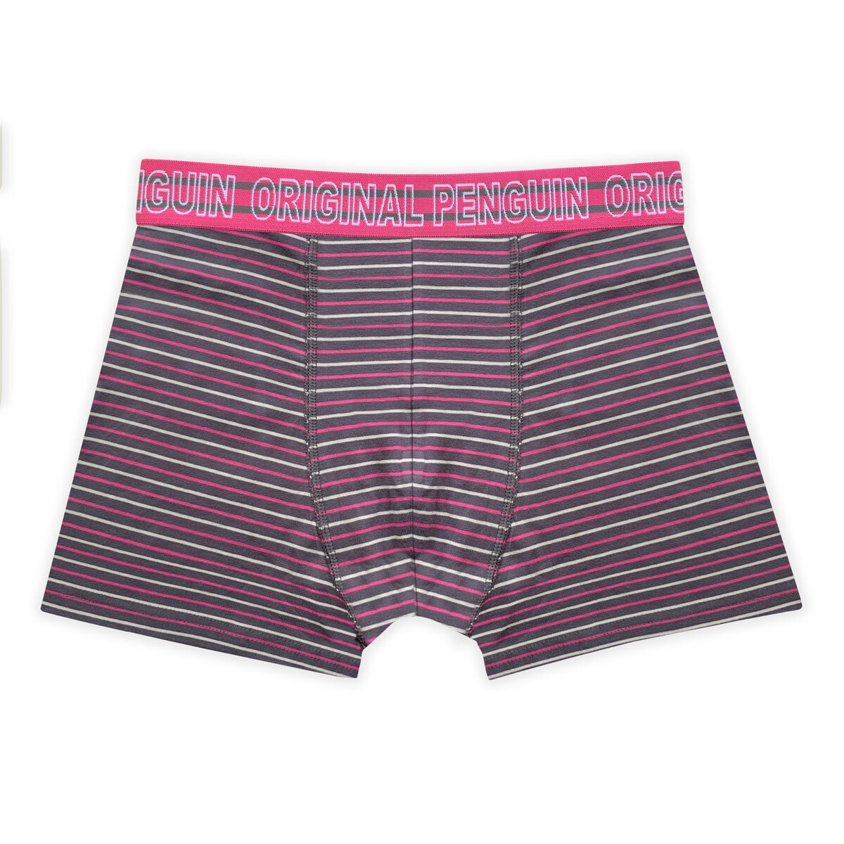 Original Penguin Men's 6 Pack Boxer Shorts in Grey and Pink, 4 Sizes