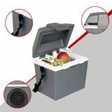 Koolatron 12V Electric Cooler 9L, Cool/Warm Box with Adjustable Strap in Grey Koolatron 12V Electric Cooler 9L, Cool/Warm Box with Adjustable Strap in Grey