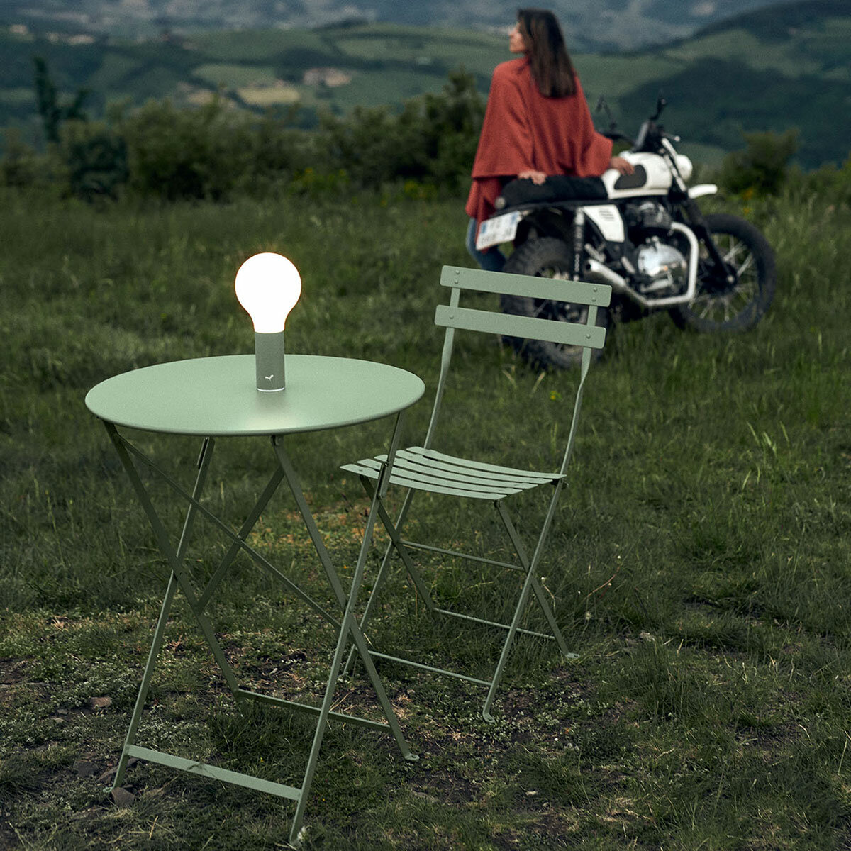Fermob 3 Piece Bistro Set in Green