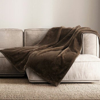Mon Chateau Faux Fur Throw in 4 Colours, 152 x 177 cm